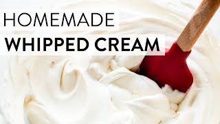 Homemade Whipped Cream  Sallys Baking Recipes [upl. by Eseekram]