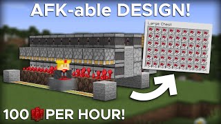 Minecraft Nether Wart Farm  Easy Design and AFKable [upl. by Yuria]