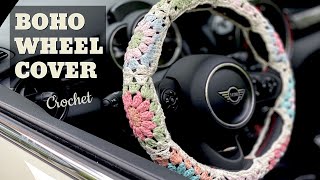 Crochet Steering Wheel Cover [upl. by Ynned57]