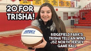 Ridgefield Parks Trisha Tellian Wins JSZ North Jersey Game Ball [upl. by Benil]