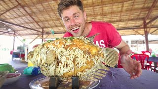 Southern VIETNAMESE Food  MASSIVE Fried Elephant Ear Fish  Coconut OVERLOAD [upl. by Nerland433]