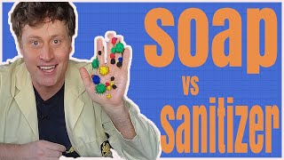 Soap vs Sanitizer Science [upl. by Lletnohs]