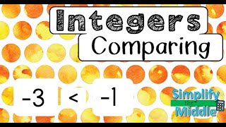 Comparing Integers Video Lesson [upl. by Garald]