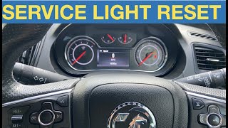 Vauxhall Insignia service light  oil change due reset procedure Code 82 [upl. by Einohtna474]