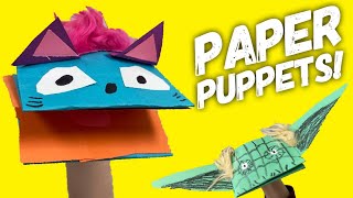 How to Make PAPER PUPPETS Easy Craft [upl. by Rahman]