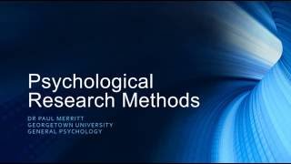 Psychological Research Methods [upl. by Bilski]