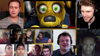 VERSION 20 WE WANT OUT  FNAF SFM COLLAB REACTION MASHUP432 [upl. by Nudd]