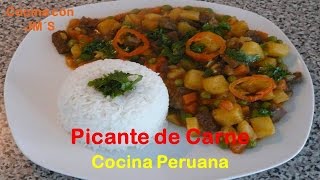 PICANTE DE CARNE – RECETAS  COCINA PERUANA [upl. by Edwin]