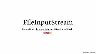 04 FileInputStream  Example 1 [upl. by Ailimat]