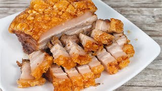 How to Make CRISPY ROAST PORK BELLY SHOCKINGLY EASY RECIPE [upl. by Eceirtal]