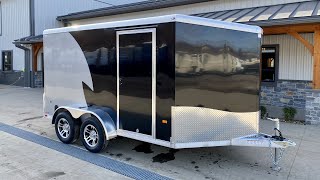 2021 Neo 7x12 NAMR Aluminum Enclosed Motorcycle Trailer [upl. by Lunette]