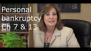 Chapters 7 amp 13 bankruptcies explained [upl. by Inalem]