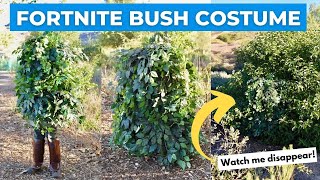 Fortnite Bush Costume DIY  Cosplay Video [upl. by Auqinom]