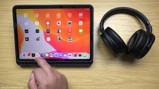 How To Connect And Pair Bluetooth Headphones To iPad Pro 2020 [upl. by Namor]