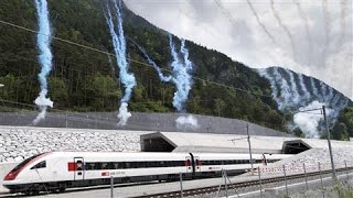 Worlds Longest Rail Tunnel Opens in Switzerland [upl. by Perloff]