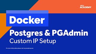 DockerCompose  Dockerizing pgAdmin and Postgres  Volumes and Custom Network IP [upl. by Eoj]