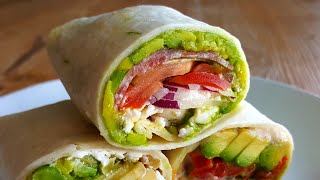 3 Healthy Tortilla Wrap Recipes  Easy No Cook Meals [upl. by Cherianne213]