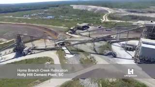 Visit Holcim Holly Hill Cement Plant Aerial drone footage [upl. by Wilmott386]