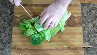 How To Cut Romaine Lettuce Like A Pro [upl. by Marolda805]