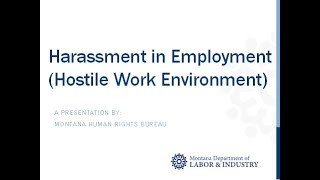 Harassment in Employment [upl. by Xel]