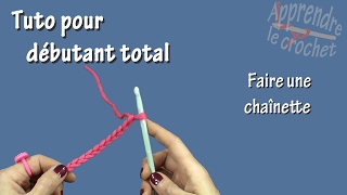 Tuto crochet pour débutant total  Chaînette [upl. by Lichter]