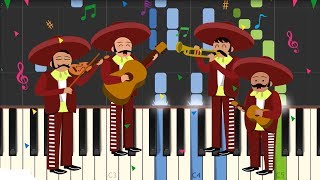 Las Mañanitas  Traditional Mexican Birthday Song Piano Tutorial Synthesia [upl. by Janerich]