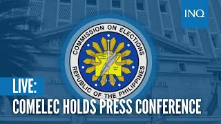 LIVE Comelec holds press conference  November 3 [upl. by Jessie978]