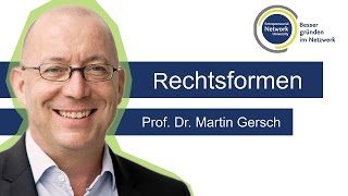 Rechtsformen  Prof Dr Martin Gersch [upl. by Carly588]