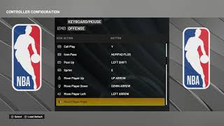 NBA 2K22 Keyboard controls pc [upl. by Akoyn852]