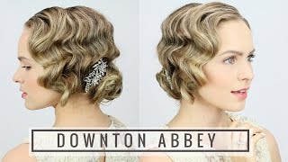 1920s Finger Wave Updo [upl. by Tennek129]