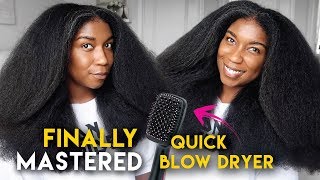 IM OBSESSED My QUICK BLOW OUT Routine Using Revlon Salon One Step Hair Dryer Brush [upl. by Dloreh810]