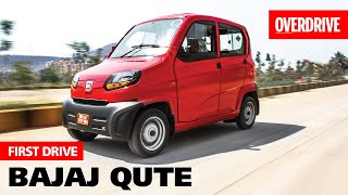 Bajaj Qute  First Drive I OVERDRIVE [upl. by Eads60]