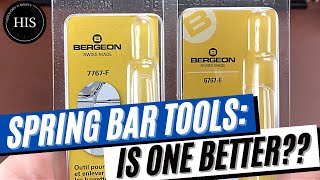 Bergeon Spring Bar Tool Comparison 7767F amp 6767F [upl. by Gasparo]