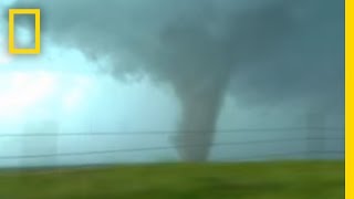 Tornadoes Lightning in Rare Video  National Geographic [upl. by Wehttan]