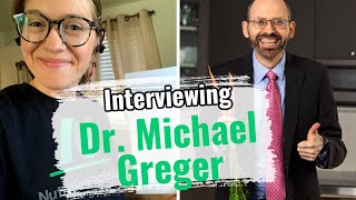 Interviewing Dr Michael Greger Dual Treadmills [upl. by Etteragram]