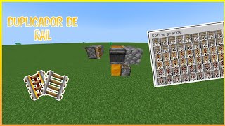 COMO HACER UN DUPLICADOR DE RAILES  Tutorial Minecraft 119 [upl. by Haeli]