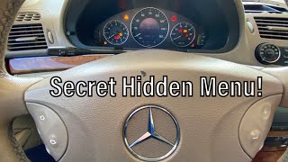 Mercedes Benz Hidden Service Menu You Didnt Know About [upl. by Yeoz]