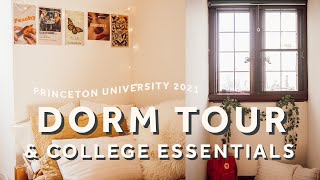 dorm tour amp college essentials  princeton university 2021 [upl. by Lusar]