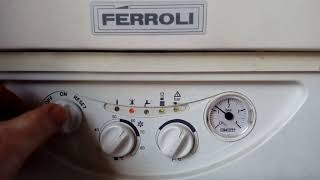 Ferroli F24 boiler central heating ignition working after reset [upl. by Oguh]