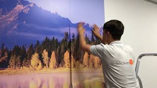 How to Apply Wall Murals [upl. by Nilatak]