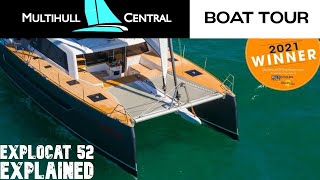 2021 Multihull of the Year Explocat 52 Explained BOAT TOUR [upl. by Nylicaj]