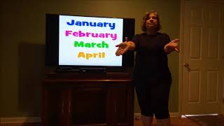 Macarena Months of the Year with Mrs Gonto 4192020 [upl. by Ydaf562]