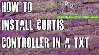 EZGO Controller  How to Install Curtis Golf Cart Controller in TXT [upl. by Dempster]