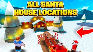 ALL 12 SANTAS HOUSE LOCATION IN CAR DEALERSHIP TYCOON XMAS EVENT [upl. by Aikkin]