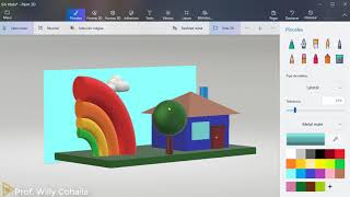 Paint 3D  Paisaje 3D  más tutoriales [upl. by Petra695]