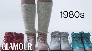 100 Years of Womens Sneakers  Glamour [upl. by Ydurt]