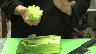 How to Cut Romaine Lettuce for Sandwiches [upl. by Ylaek616]