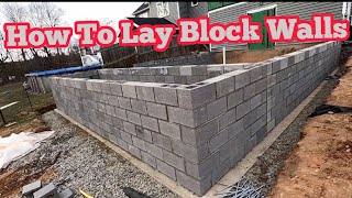 How To Lay Block Walls [upl. by Releehw696]