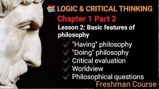 LOGIC AND CRITICAL THINKING  Chapter 1 Part 2 [upl. by Nilsoj]