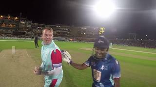 Brendon McCullum amp Mahela Jayawardene batting with a GoPro  Cricket for Heroes at the Kia Oval [upl. by Pompei]